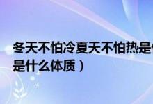 冬天不怕冷夏天不怕热是什么原因（冬天不怕冷夏天不怕热是什么体质）