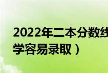 2022年二本分数线最低的大学名单（哪些大学容易录取）