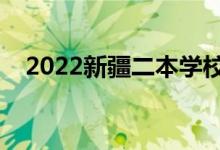 2022新疆二本学校有什么（有哪些大学）