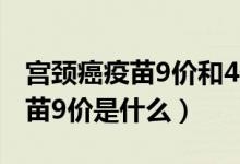 宫颈癌疫苗9价和4价价目表2019（宫颈癌疫苗9价是什么）