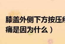 膝盖外侧下方按压疼痛（膝盖内侧下方按压疼痛是因为什么）