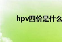 hpv四价是什么（hpv四价是什么）