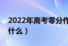 2022年高考零分作文整理（高考写作要注意什么）