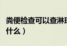 粪便检查可以查淋球菌吗（粪便检查可以查出什么）