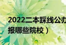 2022二本踩线公办大学名单（压线考生可以报哪些院校）