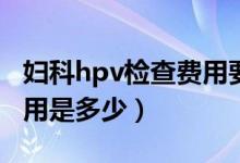 妇科hpv检查费用要多少（妇科检查项目及费用是多少）