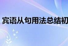 宾语从句用法总结初中（宾语从句用法总结）