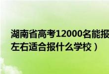 湖南省高考12000名能报什么学校（湖南高考位次120000左右适合报什么学校）