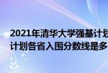 2021年清华大学强基计划入围分数线（2022清华大学强基计划各省入围分数线是多少）