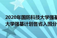 2020年国防科技大学强基计划入围分数线（2022国防科技大学强基计划各省入围分数线是多少）