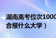 湖南高考位次100000左右推荐什么学校（适合报什么大学）