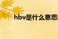 hbv是什么意思医学（HBV是什么）