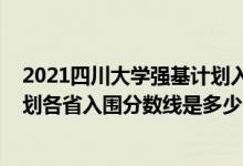 2021四川大学强基计划入围分数线（2022四川大学强基计划各省入围分数线是多少）