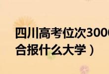 四川高考位次30000左右推荐什么学校（适合报什么大学）