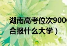 湖南高考位次90000左右推荐什么学校（适合报什么大学）