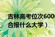 吉林高考位次60000左右推荐什么学校（适合报什么大学）