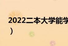 2022二本大学能学什么专业（选什么专业好）