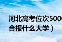 河北高考位次50000左右推荐什么学校（适合报什么大学）