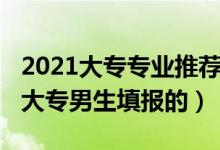 2021大专专业推荐（2022有哪些专业是适合大专男生填报的）