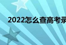 2022怎么查高考录取结果（方法是什么）