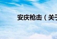 安庆枪击（关于安庆枪击的介绍）