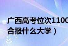 广西高考位次110000左右推荐什么学校（适合报什么大学）