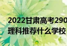 2022甘肃高考290-300分能报什么专科（文理科推荐什么学校）