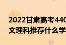 2022甘肃高考440-450分推荐上什么大学（文理科推荐什么学校）