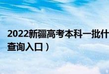 2022新疆高考本科一批什么时候知道录取结果（提前批录取查询入口）