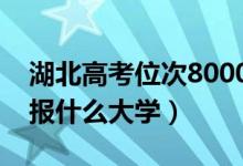 湖北高考位次8000左右推荐什么学校（适合报什么大学）