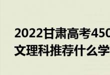 2022甘肃高考450-460分推荐上什么大学（文理科推荐什么学校）