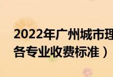 2022年广州城市理工学院学费多少钱（一年各专业收费标准）