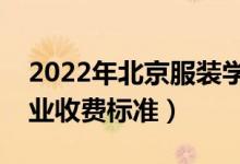 2022年北京服装学院学费多少钱（一年各专业收费标准）