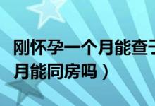 刚怀孕一个月能查子宫壁厚度吗（刚怀孕一个月能同房吗）