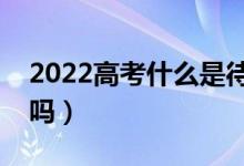 2022高考什么是待录取（是录取不上的意思吗）