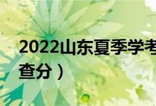 2022山东夏季学考成绩查询时间（什么时候查分）