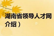 湖南省领导人才网（关于湖南省领导人才网的介绍）