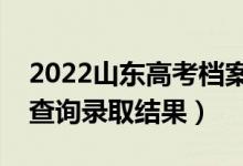 2022山东高考档案状态查询入口网址（在哪查询录取结果）