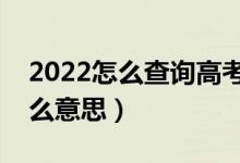 2022怎么查询高考录取状态（录取状态是什么意思）