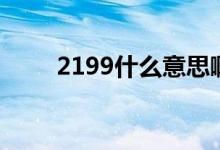 2199什么意思啊（2199什么意思）