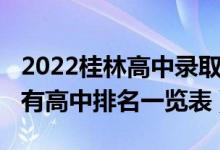 2022桂林高中录取时段分配（2022年桂林所有高中排名一览表）