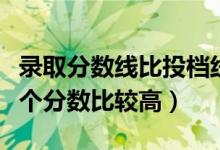 录取分数线比投档线高吗（投档线与录取线哪个分数比较高）