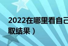 2022在哪里看自己的录取情况（怎么查看录取结果）