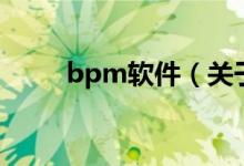 bpm软件（关于bpm软件的介绍）