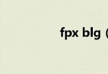 fpx blg（fpx 是什么）