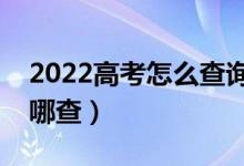 2022高考怎么查询自己是否被录取（考生在哪查）