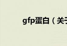 gfp蛋白（关于gfp蛋白的介绍）