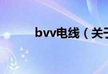 bvv电线（关于bvv电线的介绍）