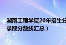 湖南工程学院20年招生分数线（2021湖南工程学院各专业录取分数线汇总）