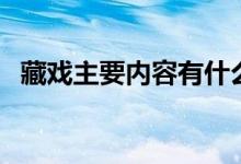 藏戏主要内容有什么特点（藏戏主要内容）